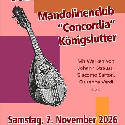 Ankündigungsplakat für das Herbstkonzert