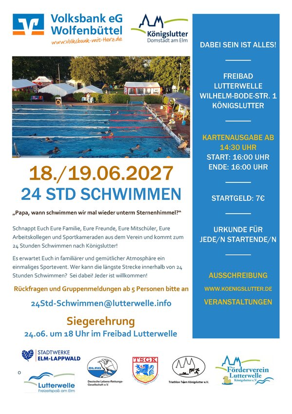 Bild vergr&ouml;&szlig;ern: 24-Stunden-Schwimmen 2027